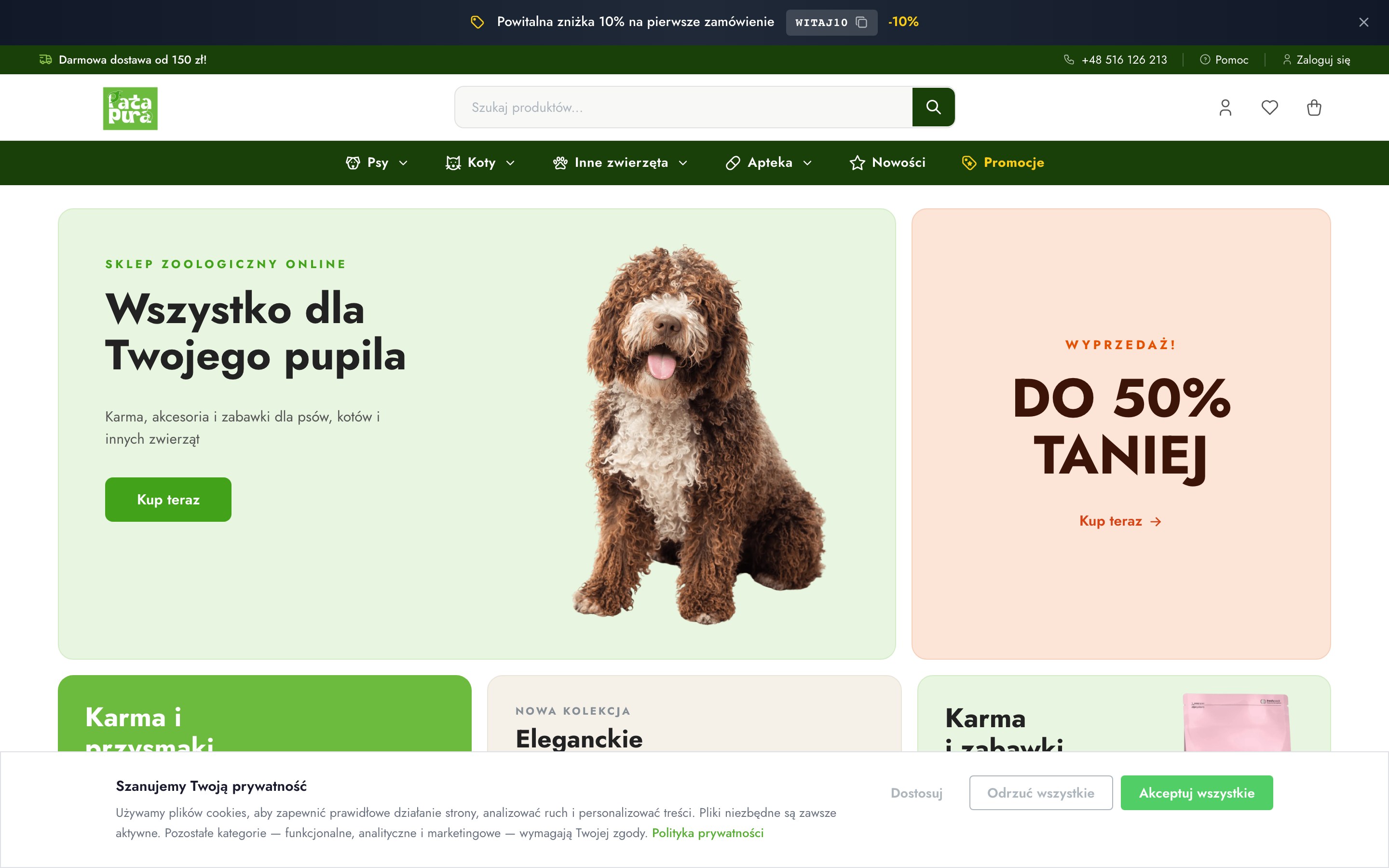Pata Pura — 18,000-SKU pet products e-commerce platform