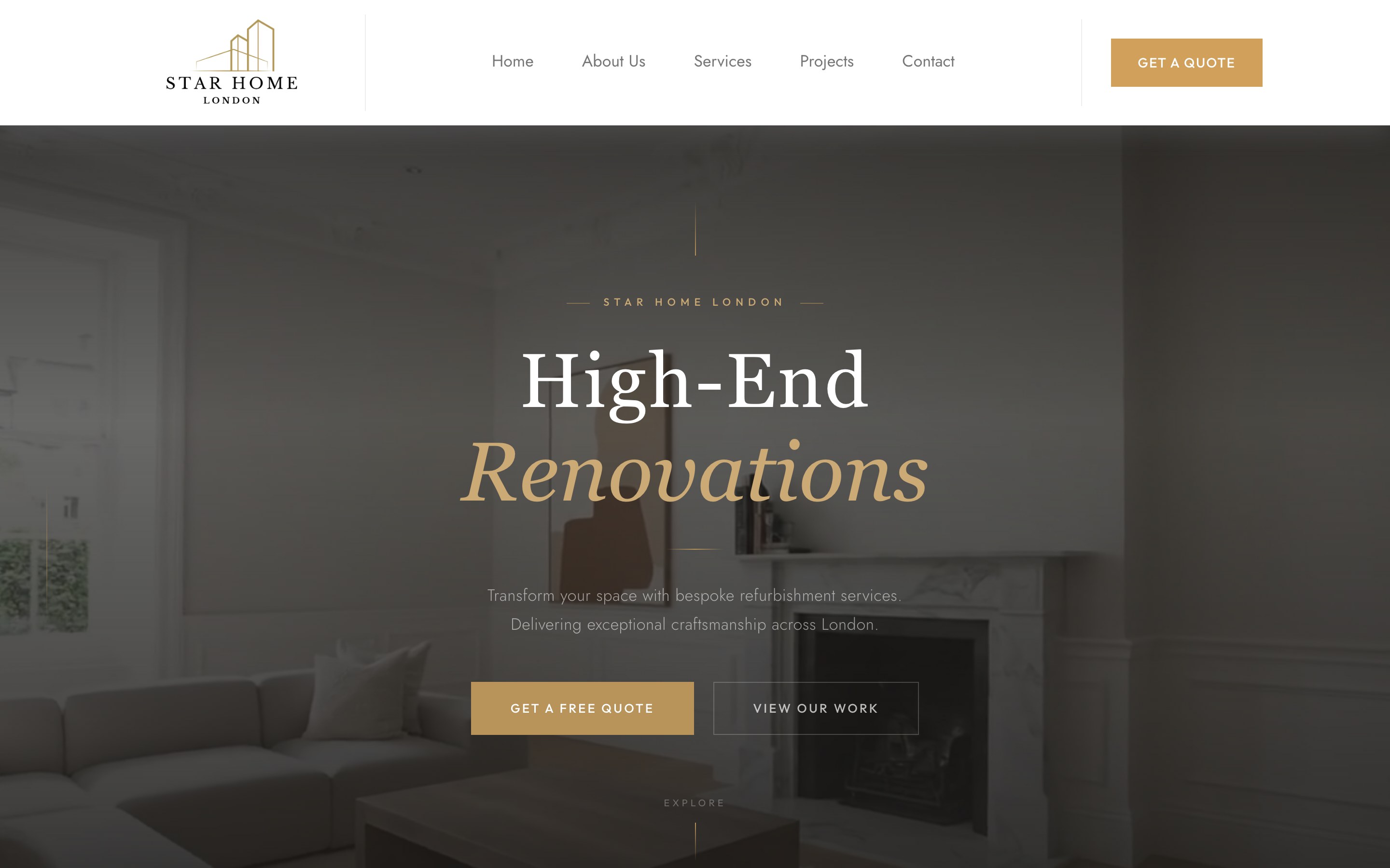 Star Home London — live site preview