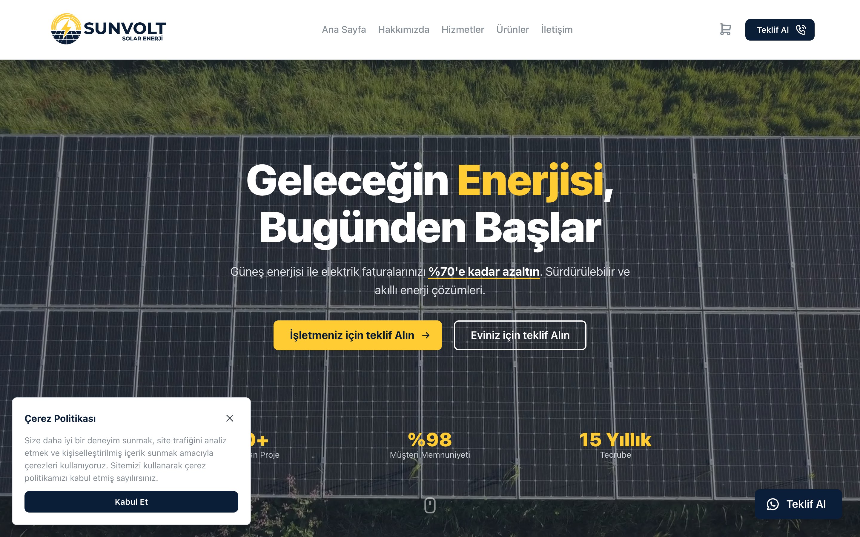 Sun Volt — live site preview